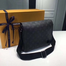 Replica Louis Vuitton Black Monogram Eclipse District PM - Style 2