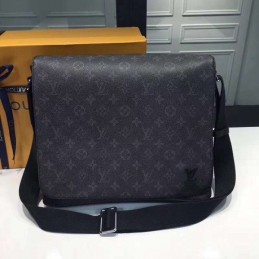 Replica Louis Vuitton Black Monogram Eclipse District MM - Style 2