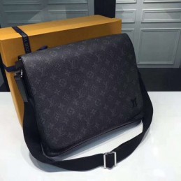Replica Louis Vuitton Black Monogram Eclipse District MM - Style 2