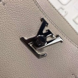 Replica Louis Vuitton Taupe Textured Lockmeto