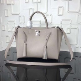 Replica Louis Vuitton Taupe Textured Lockmeto