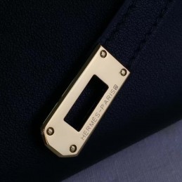 Replica Hermes Black Kelly Wallet Gold Hardware