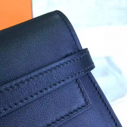 Replica Hermes Black Kelly Wallet Gold Hardware