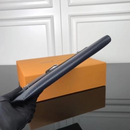 Replica Louis Vuitton Navy Blue Epi Leather Twist Clutch