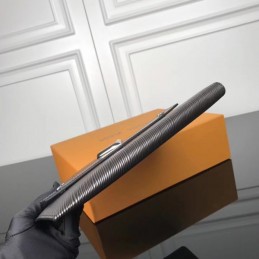 Replica Louis Vuitton Gray Epi Leather Twist Clutch