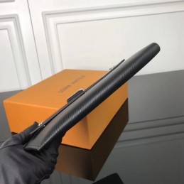 Replica Louis Vuitton Black Epi Leather Twist Clutch