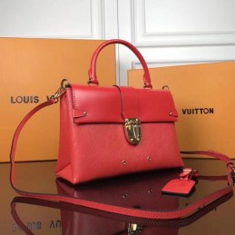 Replica Louis Vuitton Red Textured One Handle Bag