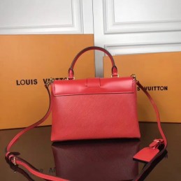 Replica Louis Vuitton Red Textured One Handle Bag