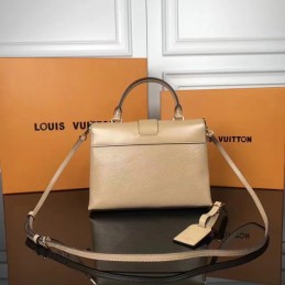 Replica Louis Vuitton Beige Textured One Handle Bag