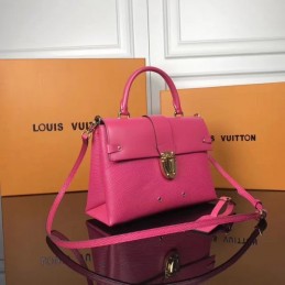 Replica Louis Vuitton Fuchsia Textured One Handle Bag