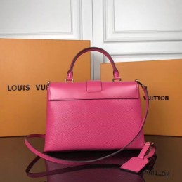 Replica Louis Vuitton Fuchsia Textured One Handle Bag