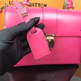 Replica Louis Vuitton Fuchsia Textured One Handle Bag