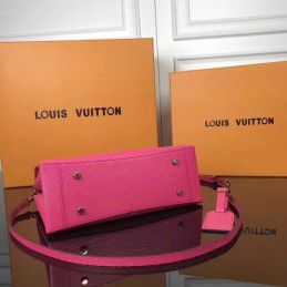 Replica Louis Vuitton Fuchsia Textured One Handle Bag