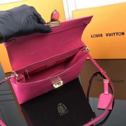 Replica Louis Vuitton Fuchsia Textured One Handle Bag