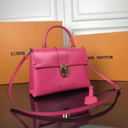 Replica Louis Vuitton Fuchsia Textured One Handle Bag
