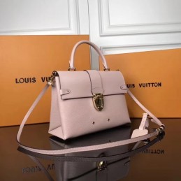 Replica Louis Vuitton Pale Pink Textured One Handle Bag