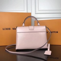 Replica Louis Vuitton Pale Pink Textured One Handle Bag