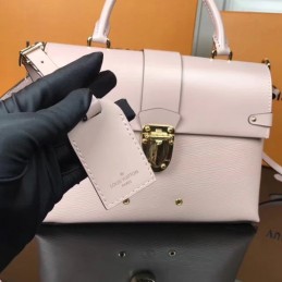 Replica Louis Vuitton Pale Pink Textured One Handle Bag