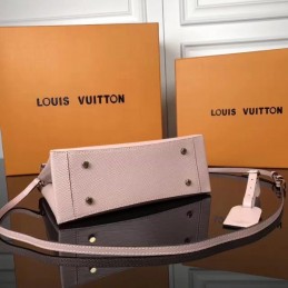 Replica Louis Vuitton Pale Pink Textured One Handle Bag