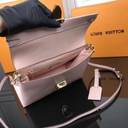 Replica Louis Vuitton Pale Pink Textured One Handle Bag