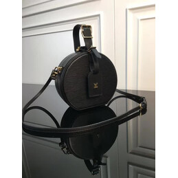 Replica Louis Vuitton Black Textured Boite Chapeau Souple