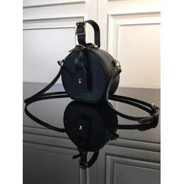 Replica Louis Vuitton Black Textured Boite Chapeau Souple