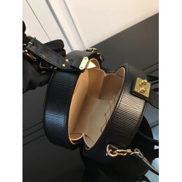Replica Louis Vuitton Black Textured Boite Chapeau Souple