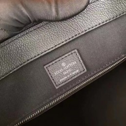 Replica Louis Vuitton Navy Blue Textured Vaneau MM
