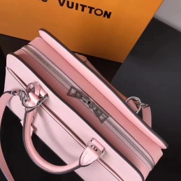 Replica Louis Vuitton Pale Pink Textured Vaneau MM