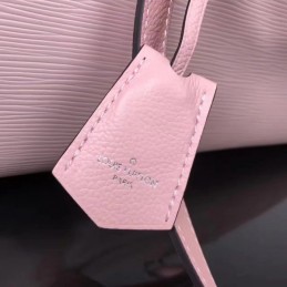 Replica Louis Vuitton Pale Pink Textured Vaneau MM