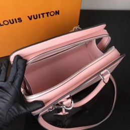 Replica Louis Vuitton Pale Pink Textured Vaneau MM