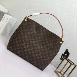 Replica Louis Vuitton Brown Monogram Beige Interior Graceful MM
