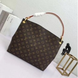 Replica Louis Vuitton Brown Monogram Beige Interior Graceful PM