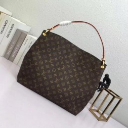 Replica Louis Vuitton Brown Monogram Pale Pink Interior Graceful MM