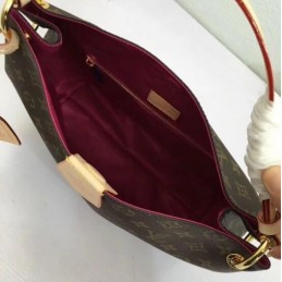 Replica Louis Vuitton Brown Monogram Pale Pink Interior Graceful PM