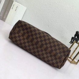 Replica Louis Vuitton Brown Damier Ebene Red Interior Graceful MM