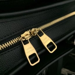 Replica Louis Vuitton Brown Monogram Black Trim Popincourt PM