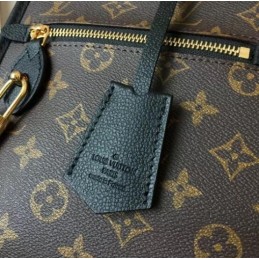Replica Louis Vuitton Brown Monogram Black Trim Popincourt PM