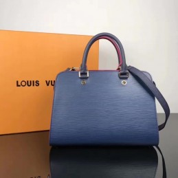 Replica Louis Vuitton Navy Blue Red Trim Vaneau MM