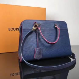 Replica Louis Vuitton Navy Blue Red Trim Vaneau MM