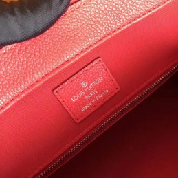 Replica Louis Vuitton Red Textured Vaneau MM