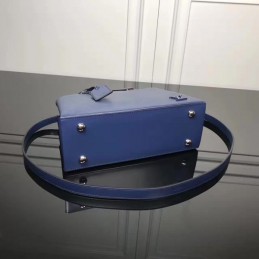 Replica Louis Vuitton Navy Blue Textured Kleber PM