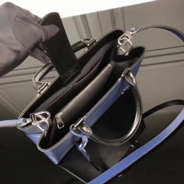Replica Louis Vuitton Navy Blue Textured Kleber PM