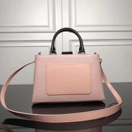 Replica Louis Vuitton Pale Pink Black Handle Kleber PM