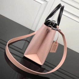 Replica Louis Vuitton Pale Pink Black Handle Kleber PM
