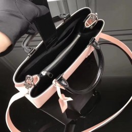 Replica Louis Vuitton Pale Pink Black Handle Kleber PM