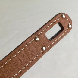 Replica Hermes Brown Kelly Wallet Silver Hardware