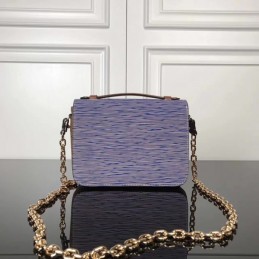 Replica Louis Vuitton Blue Monogram Chain Metis Pochette