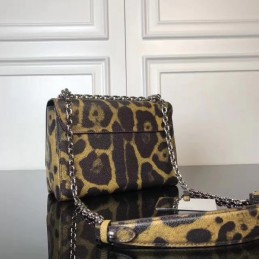 Replica Louis Vuitton Brown Leopard Twist MM