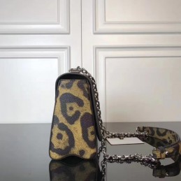 Replica Louis Vuitton Brown Leopard Twist MM